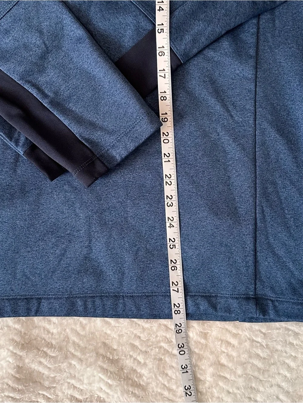 The North Face Aspen Snowmass Men's XL Quarter Zip Fleece Pullover Jacket Blue